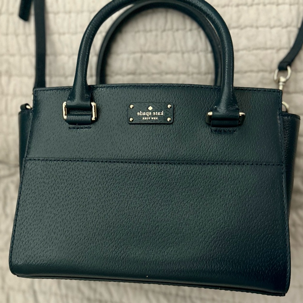 Kate Spade navy satchel purse.